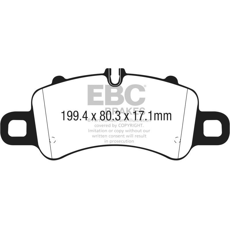 EBC 2016+ Porsche 911 (991/2 w/Cast Iron Rotors) 3.0TT Carrera Bluestuff Front Brake Pads