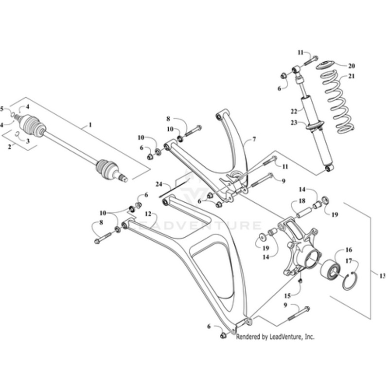 Halfshaft (Inc. 2-5) by Arctic Cat