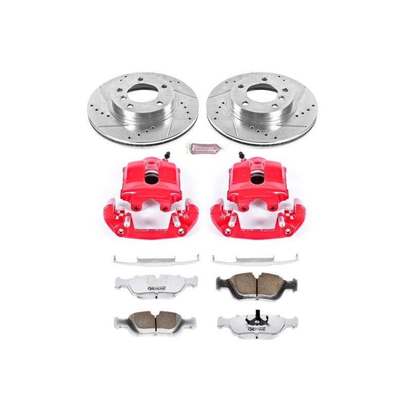 PowerStop Power Stop 92-98 BMW 318i Front Z26 Street Warrior Brake Kit w/Calipers