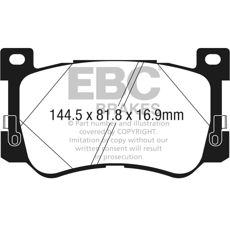 EBC 2017+ Genesis G90 5.0L Redstuff Front Brake Pads