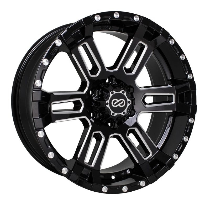 Enkei Commander 20×9 15mm Offset 6×139.7 Bolt Pattern 108 Bore Black Machined Wheel