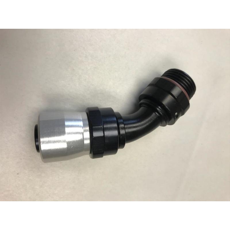 Fragola -12AN Male Rad. Fitting x 45 Degree Sport Crimp Hose End
