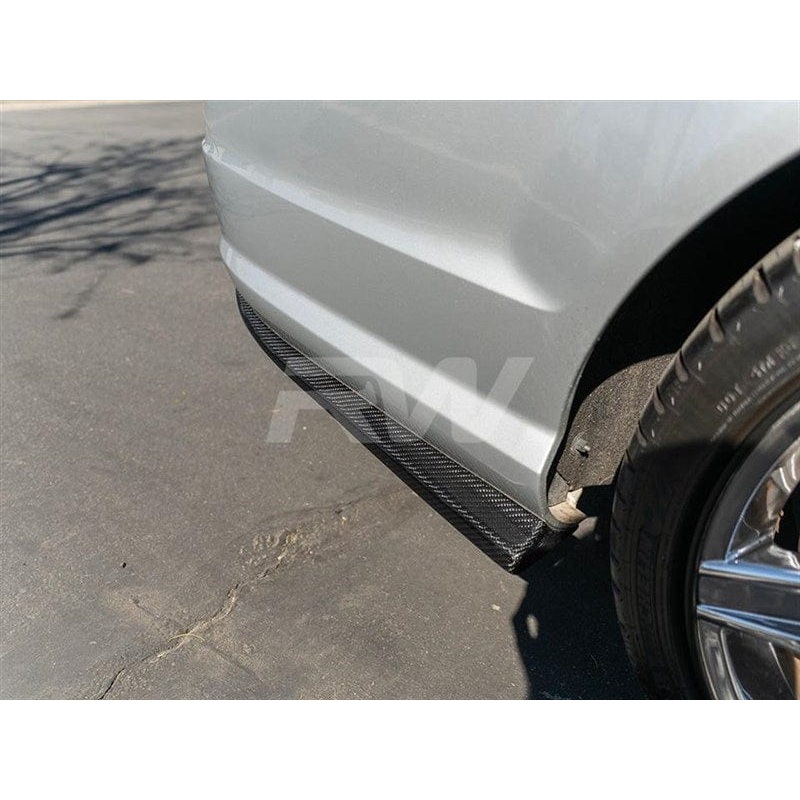 RW Carbon Carbon Fiber Rear Bumper Splitters – Mercedes / W204