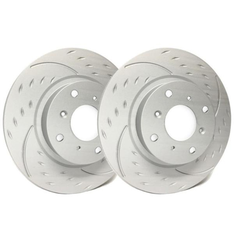 SP Performance Diamond Slotted Brake Rotors – Front
