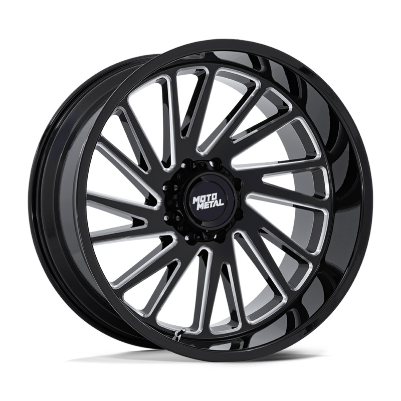 Moto Metal Wheels MO811 Combat 24″ 8×180 Gloss Black Milled