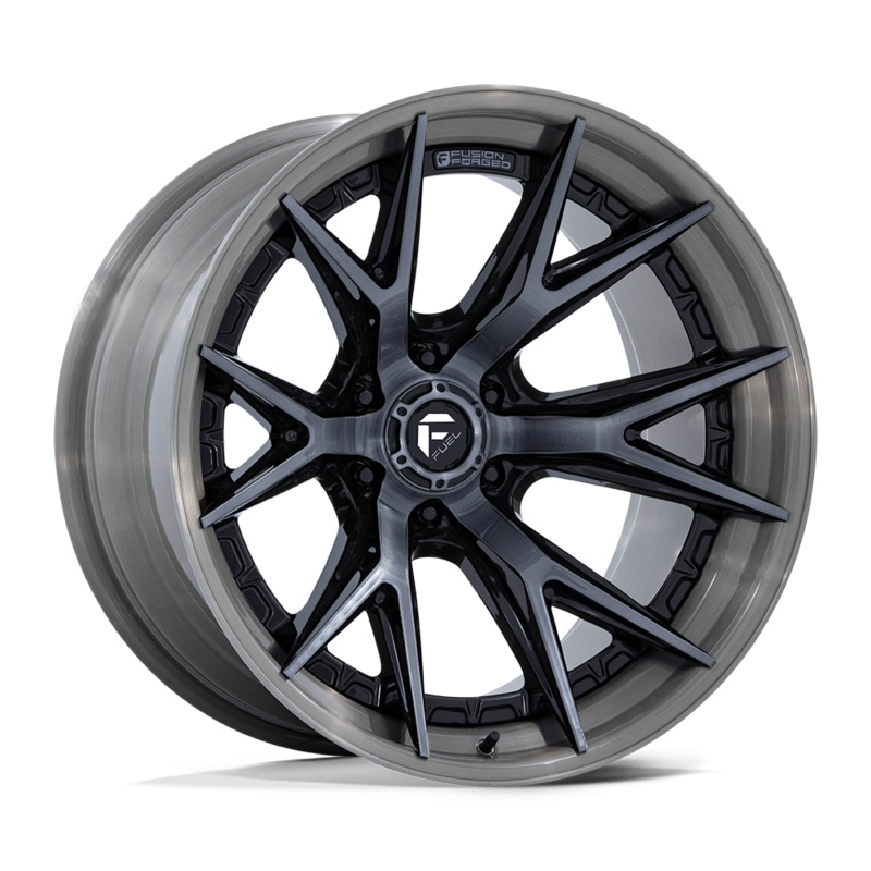 Fuel Wheels FC402 Catalyst 22″ 6×139.7 Gloss Black With Brushed Gray Tint Face & Lip