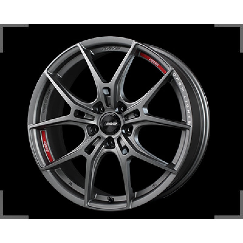 Gram Lights 57FXZ 18×9.5 +38 5-114.3 Matte Graphite & Machining Rim Edge DC Wheel