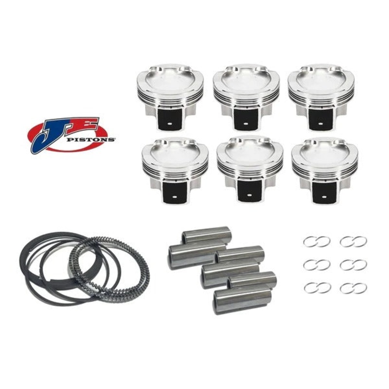 JE Forged Pistons BMW E36 M3 Euro 92-95 3.0L S50B30 21mm Pin 86.25mm +0.25mm -22.5 cc 9.0:1