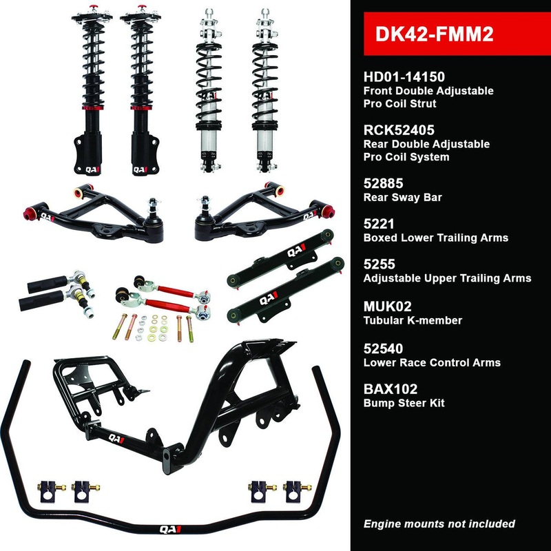 QA1 DK42-FMM2 DK42-FMM2 Level 2 Full Vehicle Drag Kit 87-89 Mustang W/ Shocks