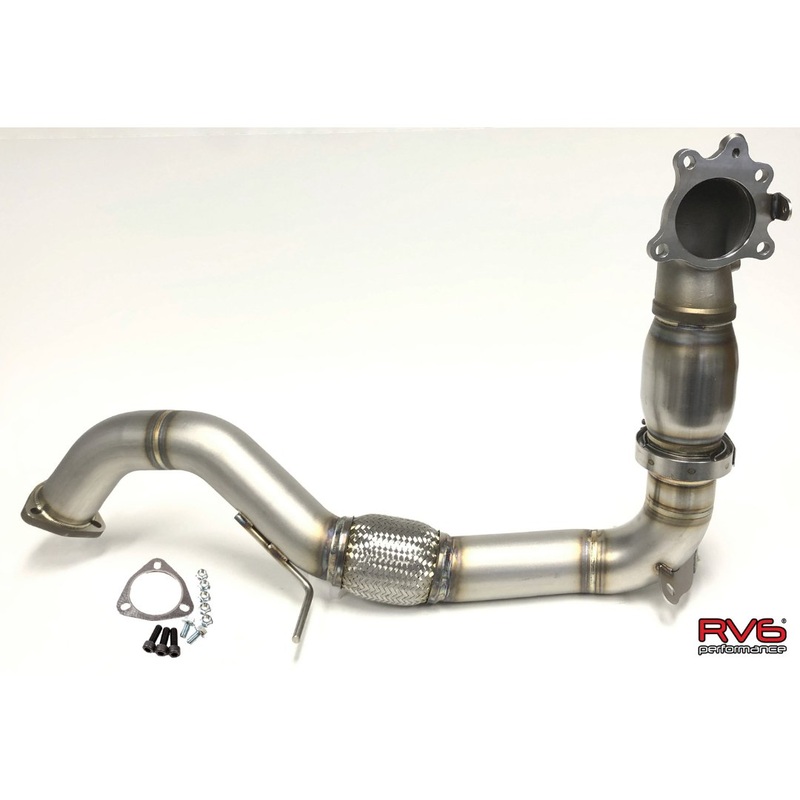 RV6 Catted Downpipe & Front Pipe Combo | 16-21 Civic 1.5T & Si
