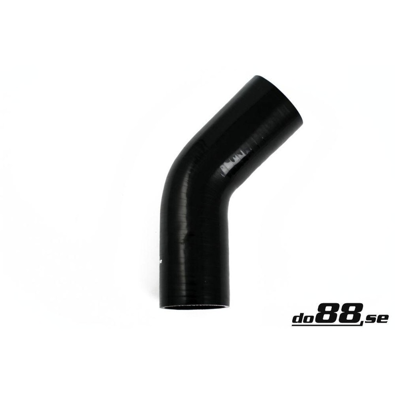 Silicone Hose Black 45 degree 2,56” (65mm)
