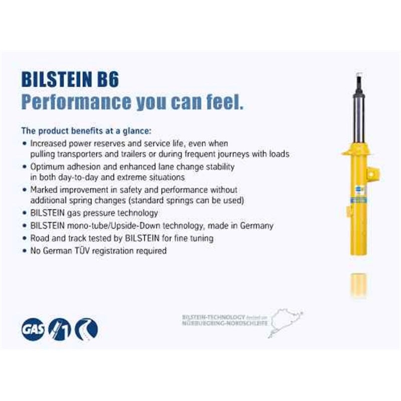 Bilstein B6 91-95 Spartan K Series/Mountain Master Front Monotube Shock Absorber