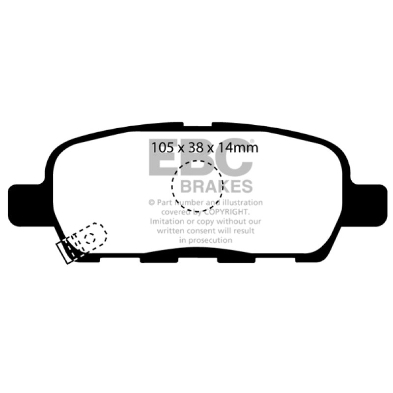 EBC 07-08 Infiniti G35 3.5 Sport Bluestuff Rear Brake Pads