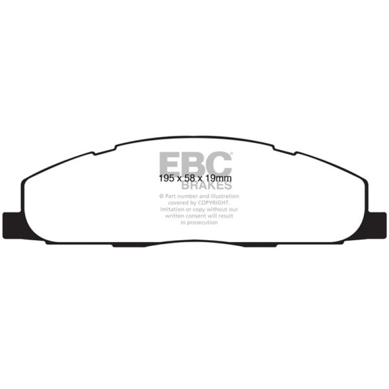 EBC 09-11 Dodge Ram 2500 Pick-up 5.7 2WD/4WD Yellowstuff Rear Brake Pads