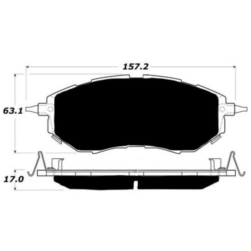Porterfield Brake Pads for 2005 SUBARU LEGACY SEDAN 2.5 GT