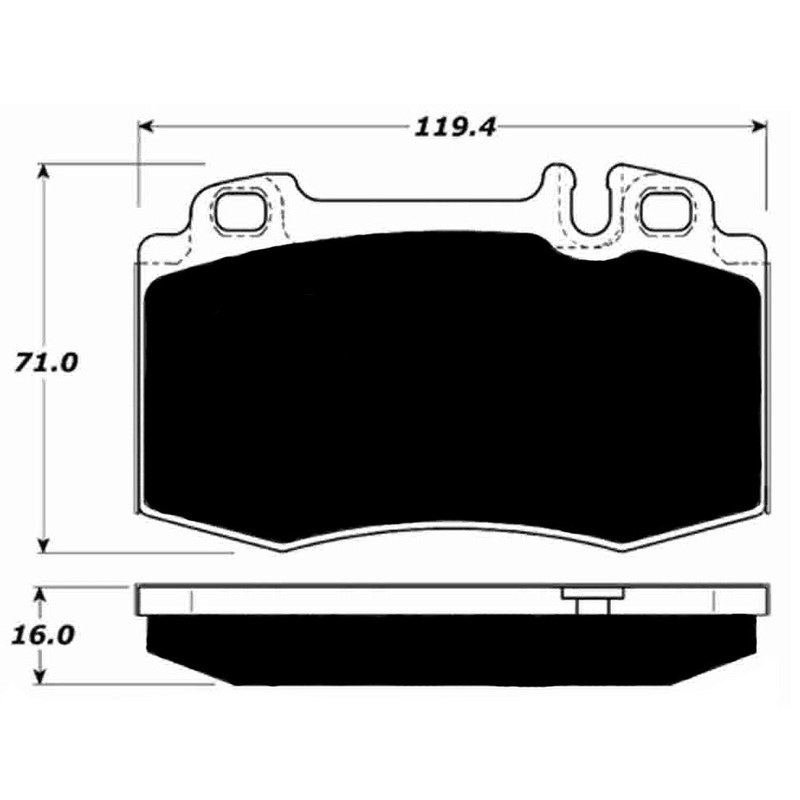 Porterfield Brake Pads for 2006 MERCEDES-BENZ E350 Solid R/Disc