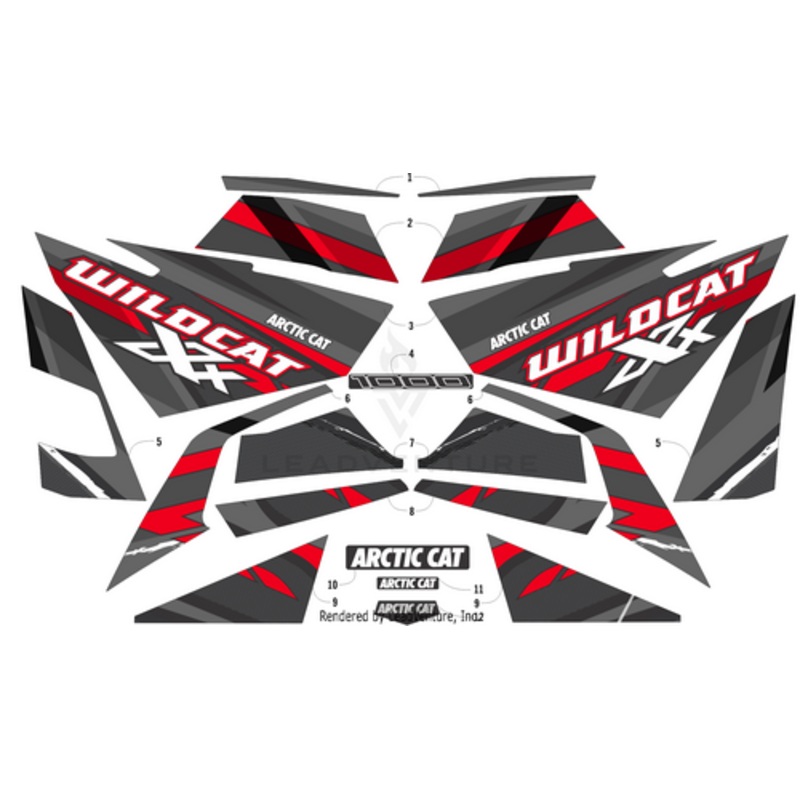 Arctic Cat Logo Decal – Rear by Arctic Cat
