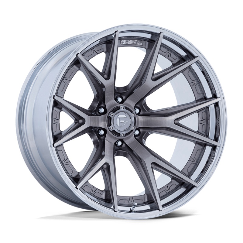 Fuel Wheels FC402 Catalyst 20″ 6×139.7 Platinum With Chrome Lip