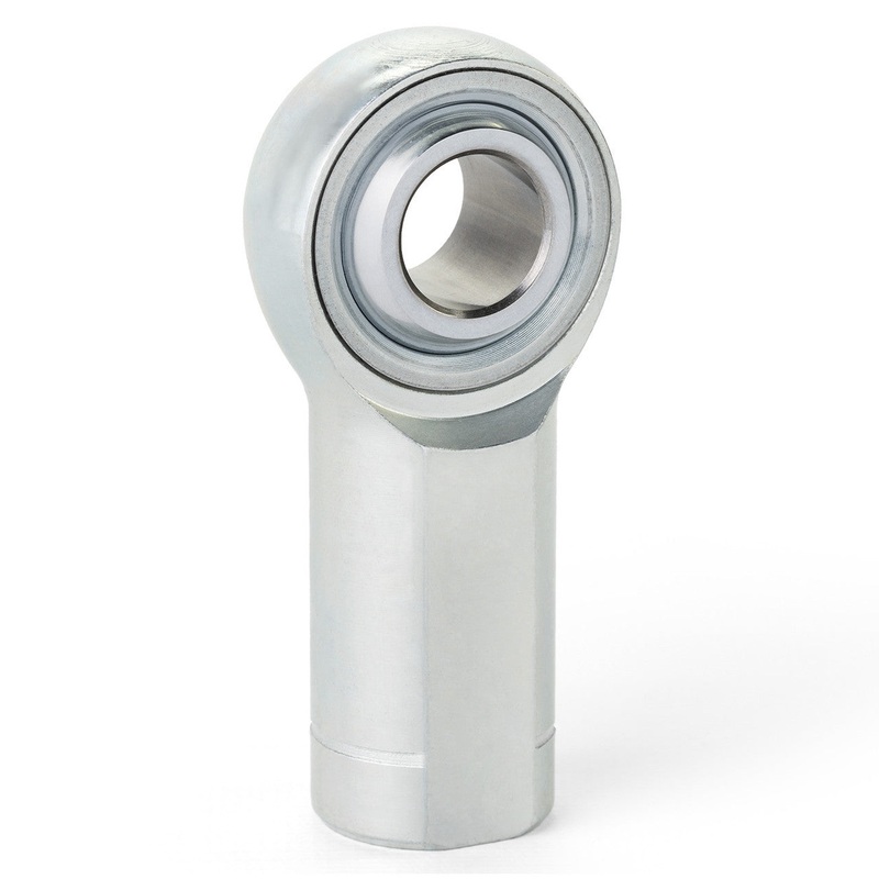 QA1 KFL5T K Series 3 Piece Carbon Rod End 5/16in. Bore 5/16in.-24 LH Female Thread PTFE Lined