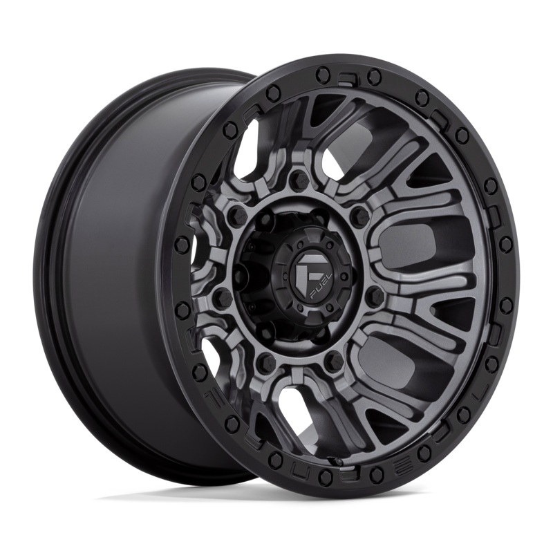 Fuel Wheels D825 Traction 17″ 5×127 Matte Gunmetal With Black Ring