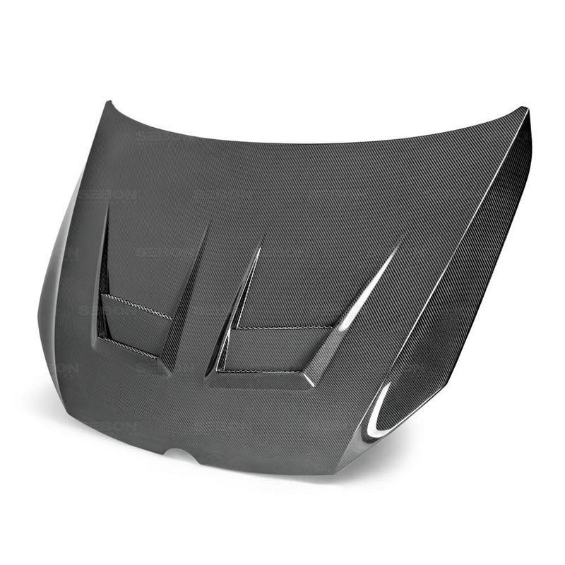 Seibon DV-Style Carbon Fiber Hood | 2015-2021 Volkswagen Golf/GTI/Golf R (HD12VWG7-DV)