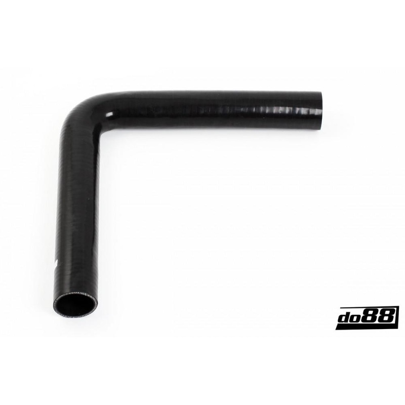Silicone Hose Black 90 degree long leg 1,625” (41mm)