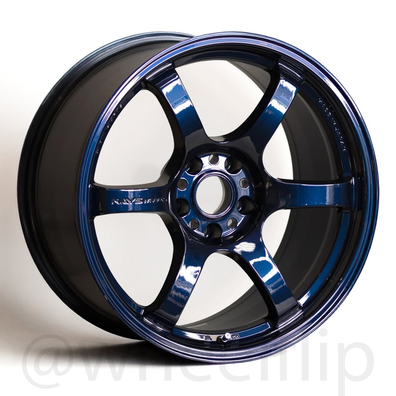 Gram Lights 57DR 18×9.5 +22 5×114.3 Eternal Blue Pearl (SET)