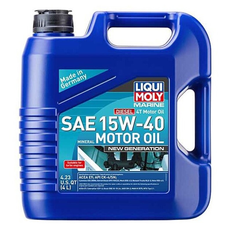 LIQUI MOLY 4L Marine 4T New Generation Motor Oil SAE 15W40