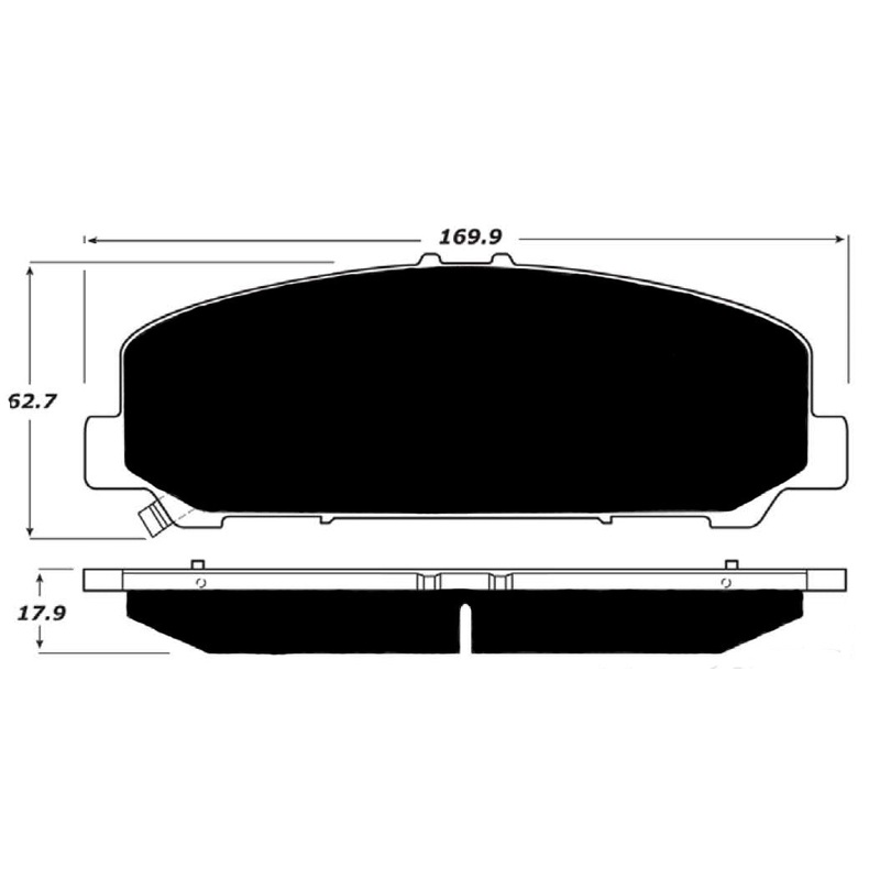 Porterfield Brake Pads for 2016 INFINITI QX80