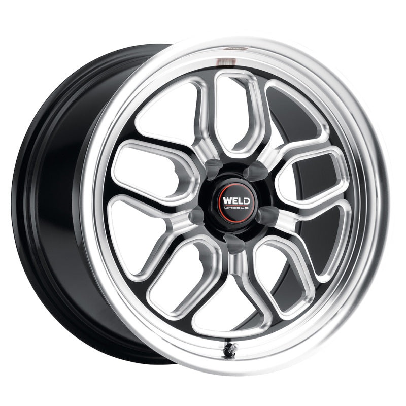Weld Racing 17×5 Laguna Drag 5×114.3 ET -21 BS2.15 Gloss BLK MIL DIA 78.1