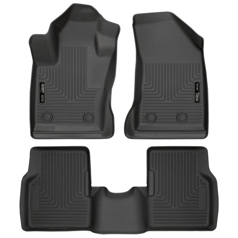 Husky Liners 2017 Jeep Compass Weatherbeater Black Front & 2nd Seat Floor Liners