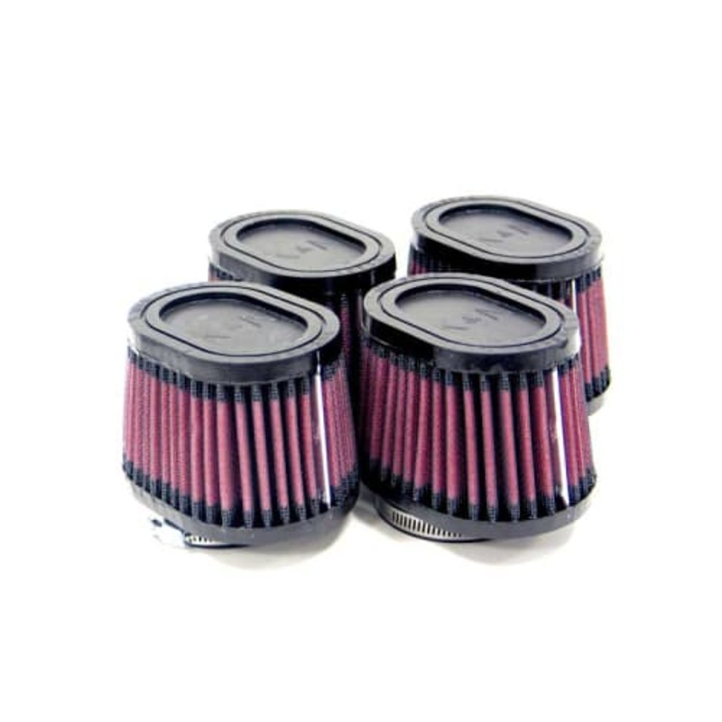 K&N 2.125in Flange ID 3in x 4in 2.75in Height Tapered Oval Universal Rubber Filter (RU-0984)