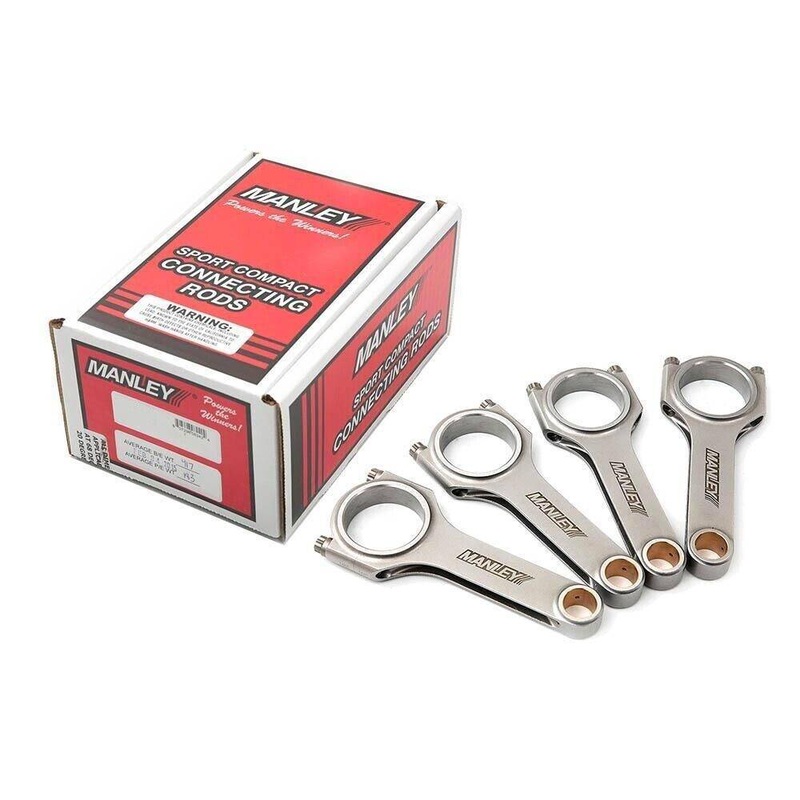 Manley Forged H Beam Connecting Rods with 3/8″ ARP 2000 Acura Integra Type R GSR B18C1 B18C4 B18C5 B18C DOHC VTEC
