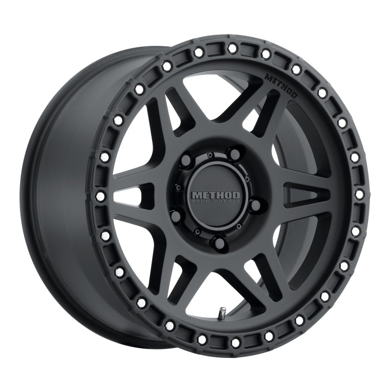 Method MR312 17×9 -12mm Offset 5×5 71.5mm CB Matte Black Wheel