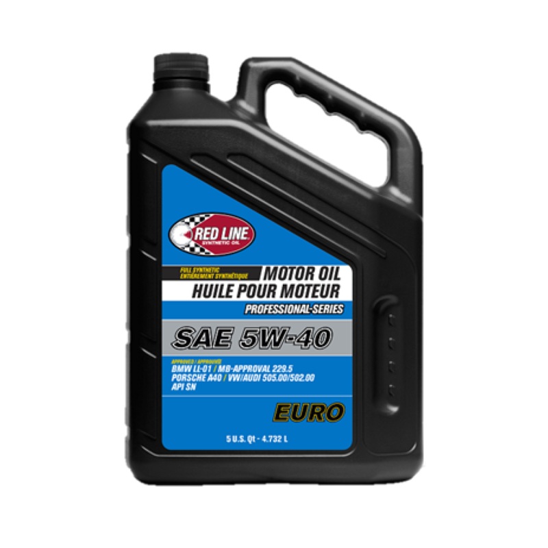 Red Line Pro-Series Euro 5W40 Motor Oil – 5 Quart