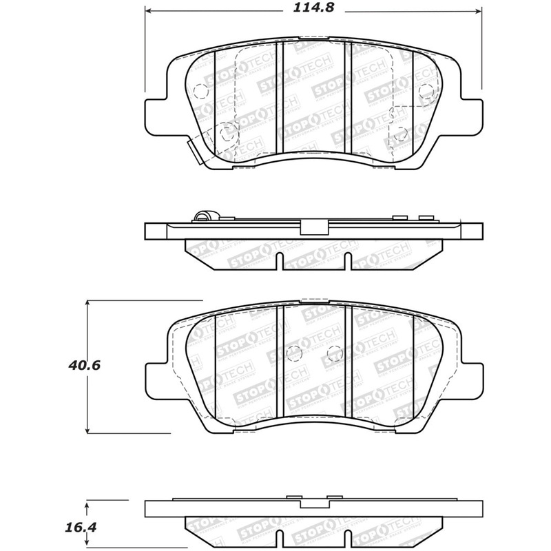 StopTech Street Brake Pads – Front