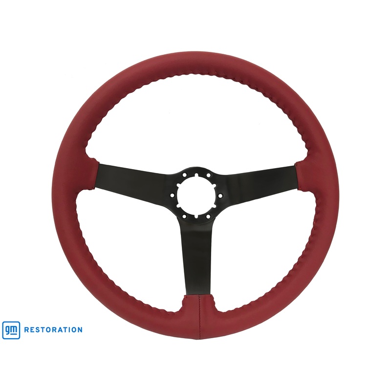 VSW S6 Step Series Steering Wheel | Red Leather, Black | ST3029RED