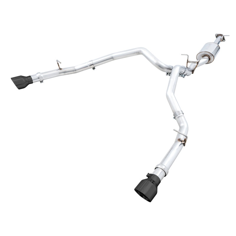AWE Tuning 19-21 RAM 1500 5.7L (w/Cutouts) 0FG Dual Rear Exit Cat-Back Exhaust – Diamond Black Tips