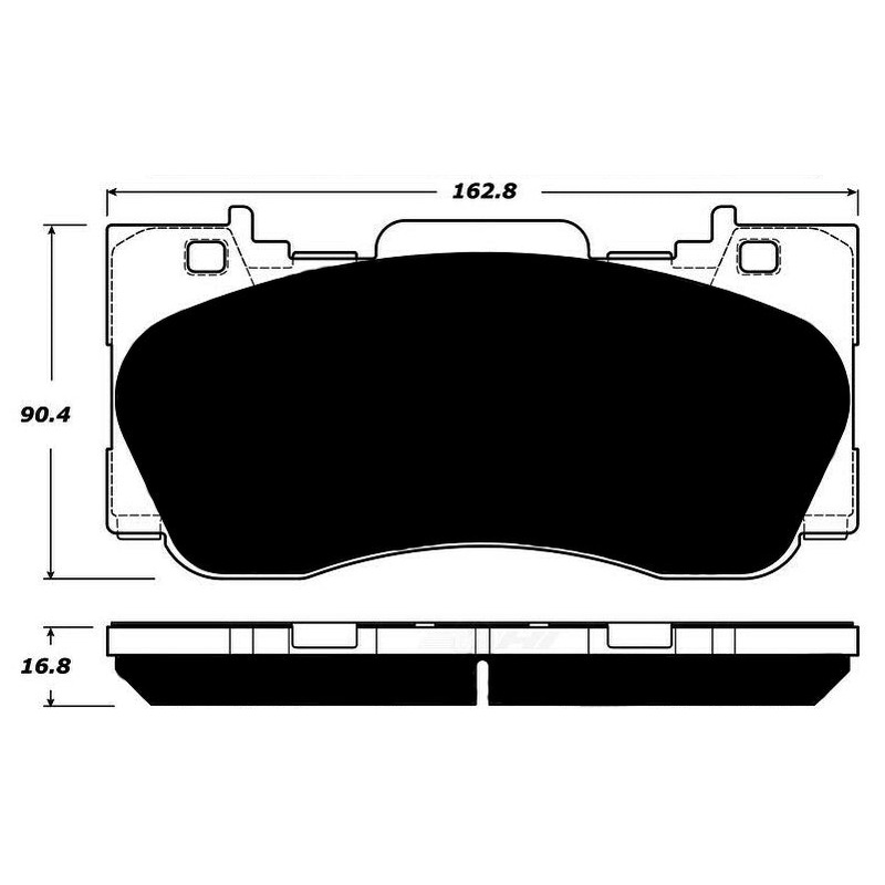 Porterfield Brake Pads for 2017 FORD Mustang EcoBoost Perf. Pkg