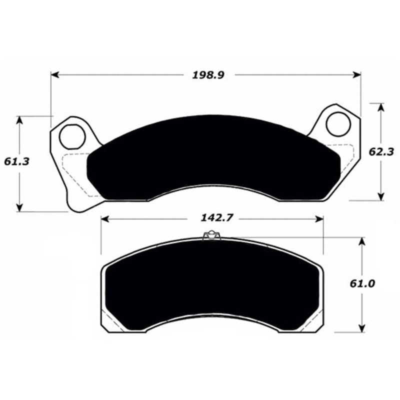 Porterfield Brake Pads for 1988 MERCURY MARQUIS Full Size Police