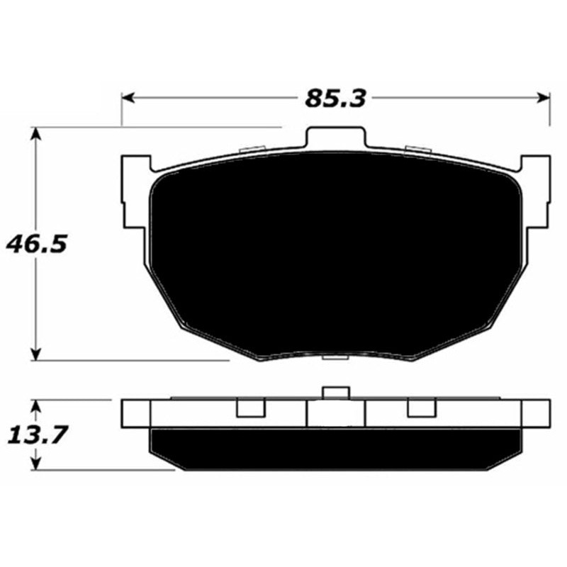 Porterfield Brake Pads for 2007 HYUNDAI TIBURON 6 Speed M/T