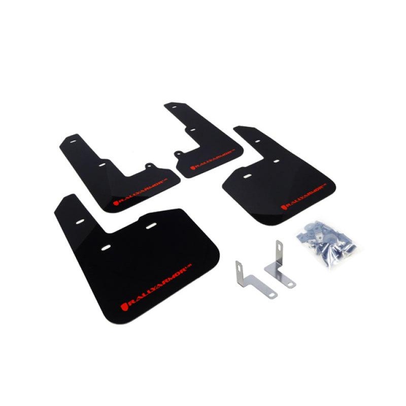 Rally Armor 15-19 Subaru Legacy Black UR Mud Flap w/ Red Logo