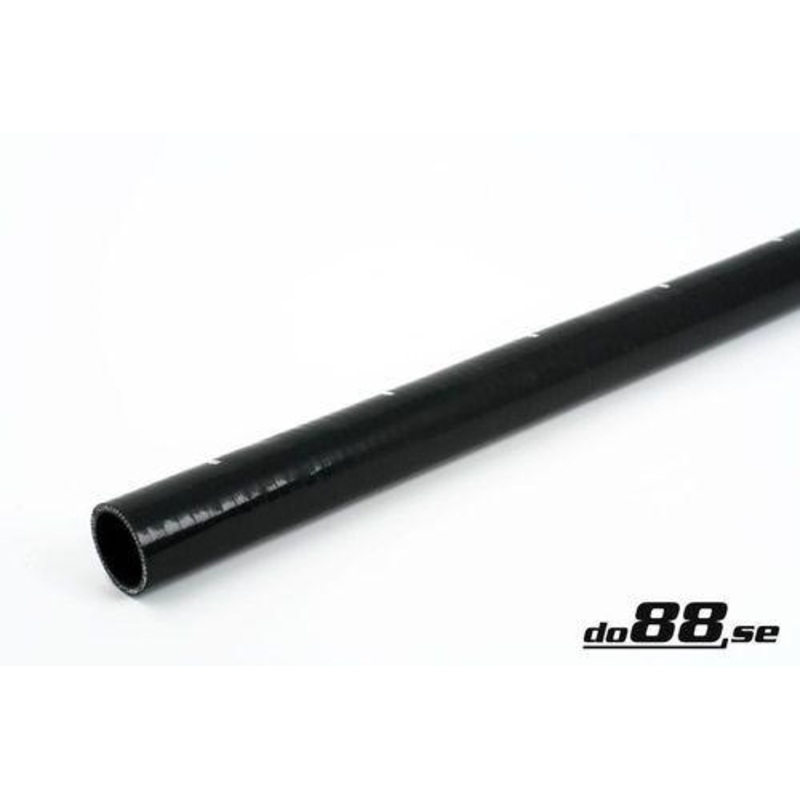 Silicone Hose Black straight length 1,5” (38mm)