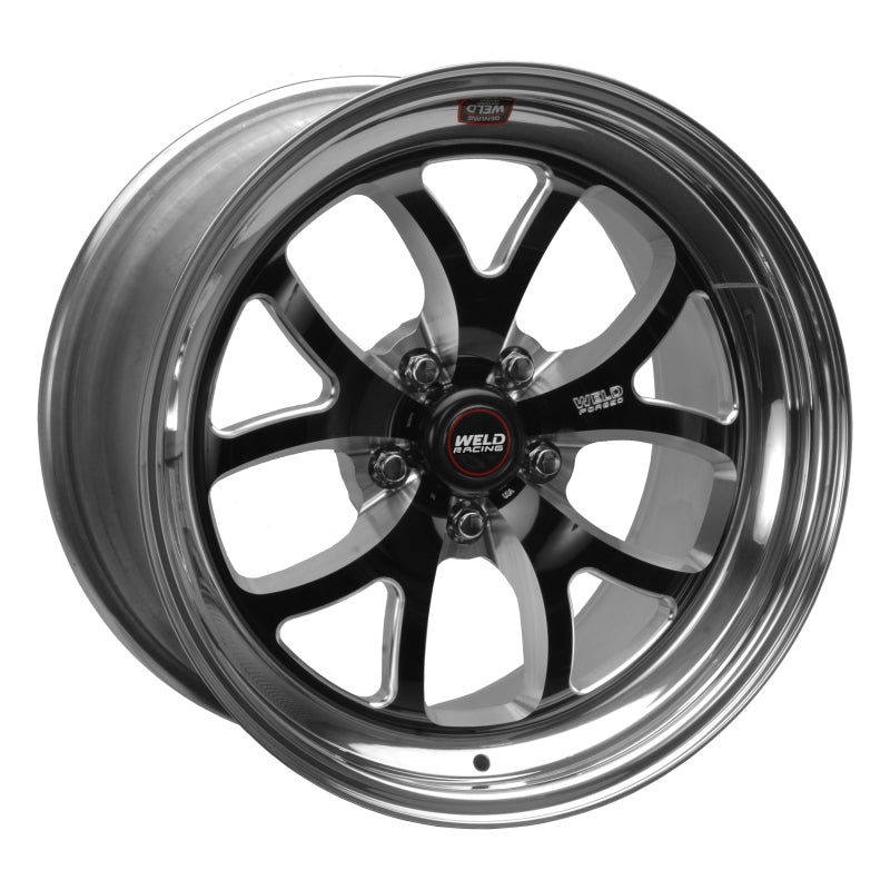 Weld S76 18×5 / 5×4.75 BP / 2.1in. BS Black Wheel (High Pad) – Non-Beadlock
