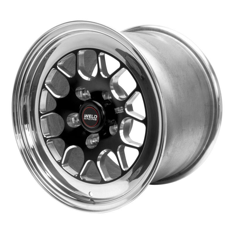Weld S77 15×8.33 / 5×4.75 BP / 4.5in. BS Black Wheel (Medium Pad) – Non-Beadlock