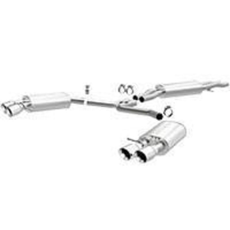 2010-2013 Audi S4 Cat Back Exhaust; Quad Split Rear Exit by Magnaflow (15599)