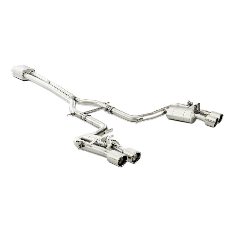 Akrapovic 14-15 Porsche Panamera Turbo (970) Evolution Line Cat Back (Titanium) w/ Titanium Tips