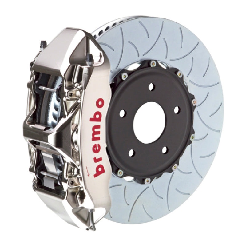 Brembo 02-21 WRX Front GTR BBK 6 Piston Billet 350×34 2pc Rotor Slotted Type3- Nickel | 1N3.8012AR