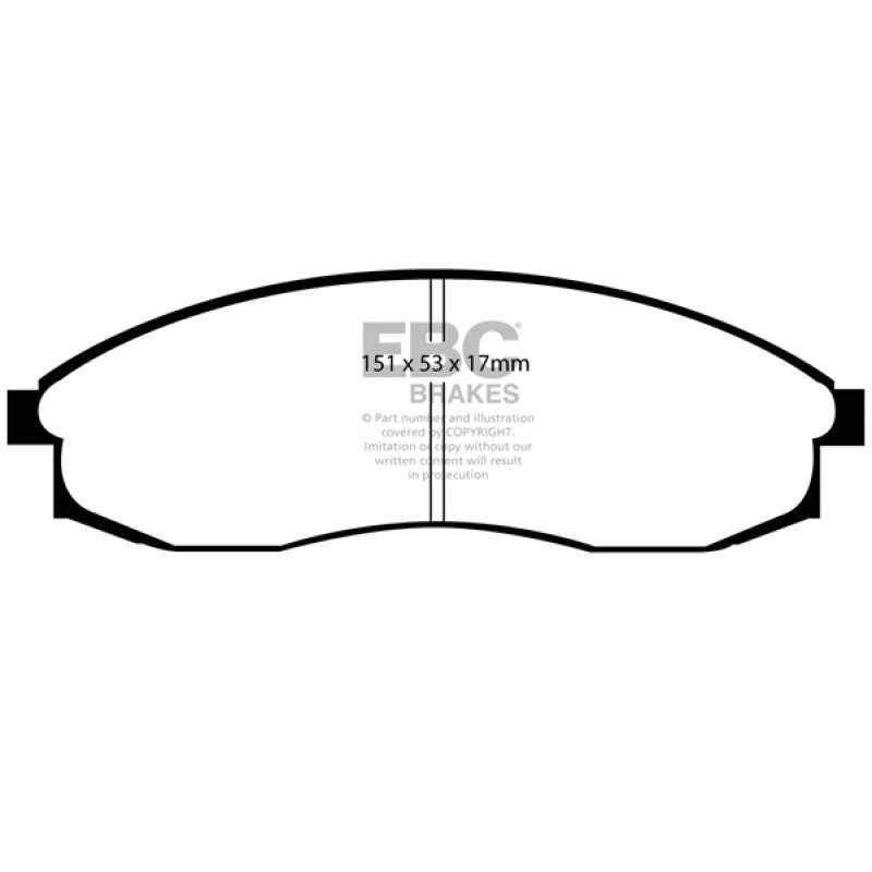 EBC 93-98 Nissan Skyline (R33) 2.5 GTS Redstuff Front Brake Pads