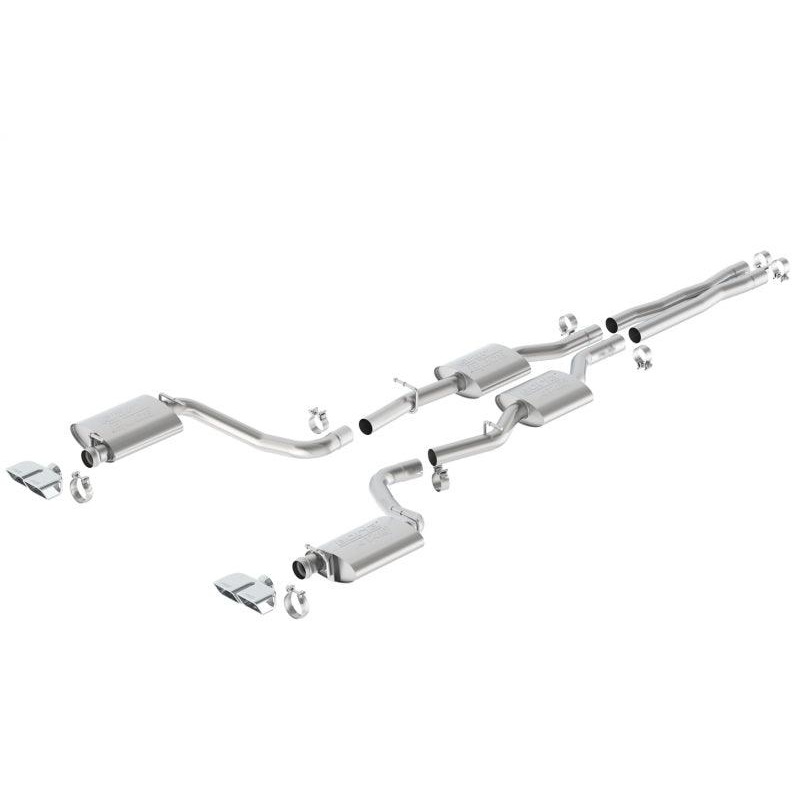 Borla 15-23 Dodge Challenger R/T 5.7L Dual Rectangle Angle Cut Dual Split Rear Exit ATAK Exhaust